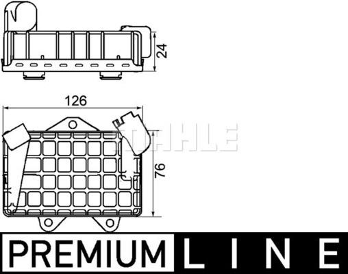 Ψυγείο λαδιού, λάδι κινητήρα BEHR CLC34000P