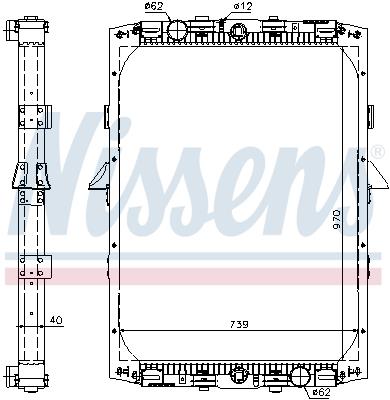 Ψυγείο, ψύξη κινητήρα NISSENS 61419A