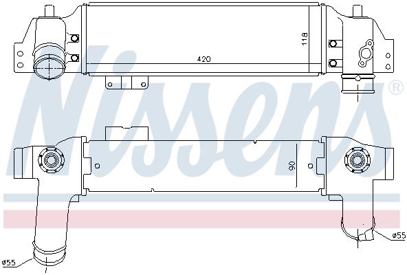 Ψυγείο αέρα υπερπλήρωσης NISSENS 96226