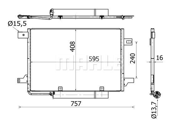 Συμπυκνωτής, σύστ. κλιματισμού BEHR AC369000S