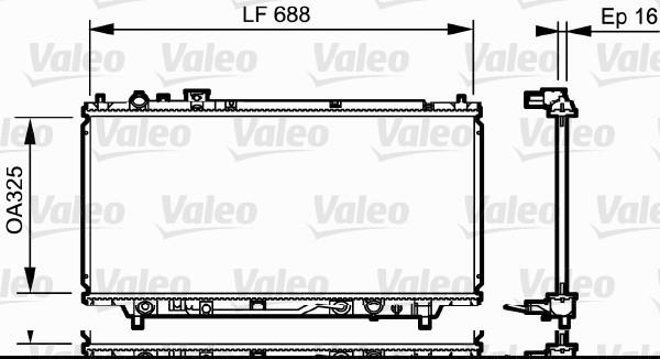 Ψυγείο, ψύξη κινητήρα VALEO 734195