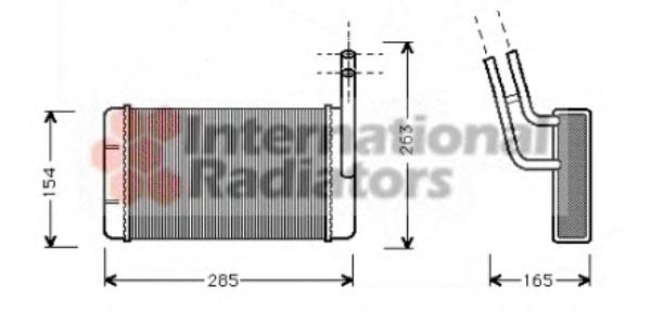Εναλλάκτης θερμότητας, θέρμανση  VAN WEZEL 18006136