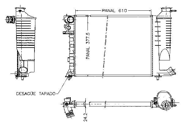 Ψυγείο, ψύξη κινητήρα ORDONEZ 1020063809