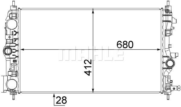 Ψυγείο, ψύξη κινητήρα BEHR CR1782000S