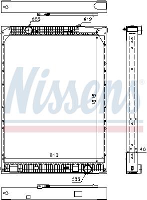 Ψυγείο, ψύξη κινητήρα NISSENS 67169