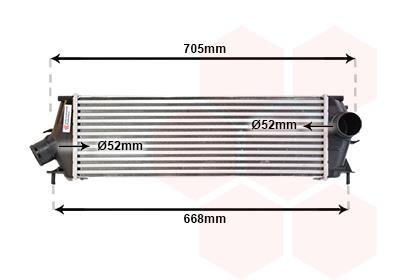 Ψυγείο αέρα υπερπλήρωσης VAN WEZEL 43004456