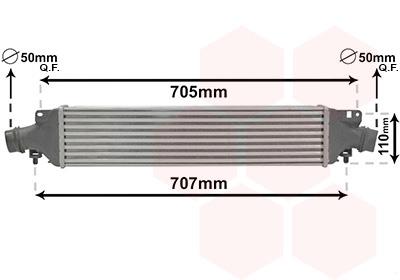 Ψυγείο αέρα υπερπλήρωσης VAN WEZEL 37004422