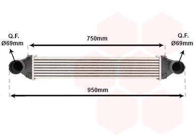 Ψυγείο αέρα υπερπλήρωσης VAN WEZEL 30004368