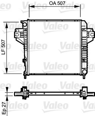 Ψυγείο, ψύξη κινητήρα VALEO 735221