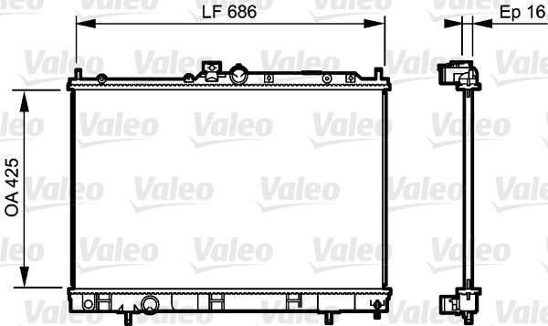 Ψυγείο, ψύξη κινητήρα VALEO 735201