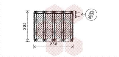 Εξαεριωτής, σύστημα κλιματισμού VAN WEZEL 4000V352