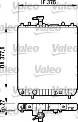 Ψυγείο, ψύξη κινητήρα VALEO 732694