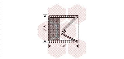 Εξαεριωτής, σύστημα κλιματισμού VAN WEZEL 1700V381