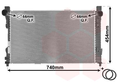 Ψυγείο, ψύξη κινητήρα VAN WEZEL 30002338