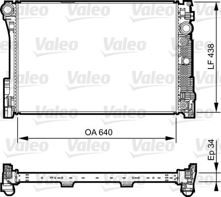 Ψυγείο, ψύξη κινητήρα VALEO 735292