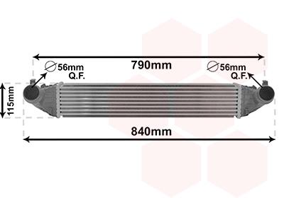 Ψυγείο αέρα υπερπλήρωσης VAN WEZEL 37014704