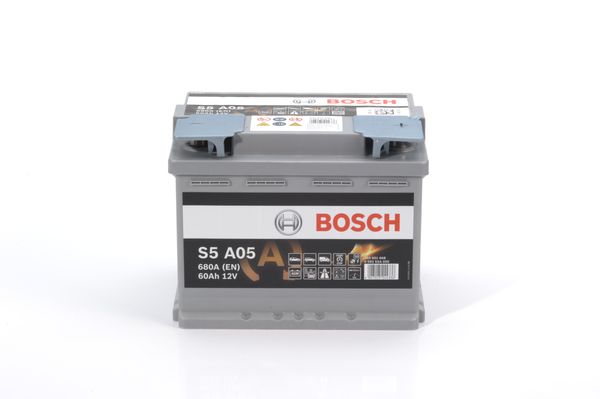 BOSCH ΜΠΑΤΑΡΙΑ S5 AGM START-STOP  BLACK LINE (60Ah/680A) ΔΕΞ. 242x175x190
