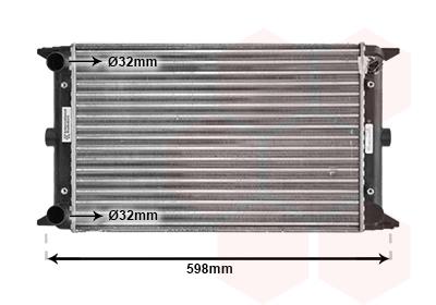 Ψυγείο, ψύξη κινητήρα VAN WEZEL 58002005