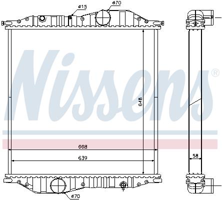 Ψυγείο, ψύξη κινητήρα NISSENS 625502