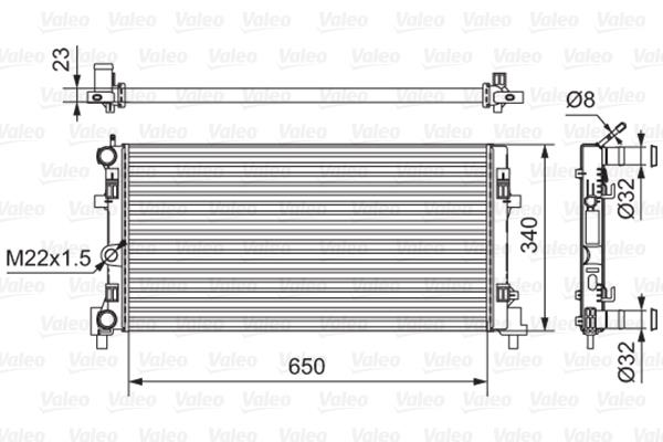 Ψυγείο, ψύξη κινητήρα VALEO 701522