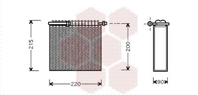 Εξαεριωτής, σύστημα κλιματισμού VAN WEZEL 1700V104