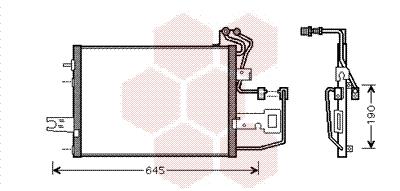 Συμπυκνωτής, σύστ. κλιματισμού VAN WEZEL 76005015