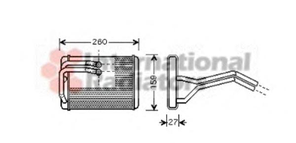 Εναλλάκτης θερμότητας, θέρμανση  VAN WEZEL 82006143