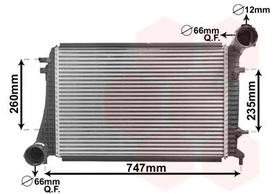 Ψυγείο αέρα υπερπλήρωσης VAN WEZEL 58004268