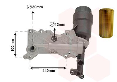 Ψυγείο λαδιού, λάδι κινητήρα VAN WEZEL 30013703