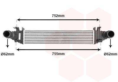 Ψυγείο αέρα υπερπλήρωσης VAN WEZEL 30004557