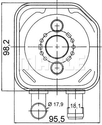 Ψυγείο λαδιού, λάδι κινητήρα BEHR CLC165000S