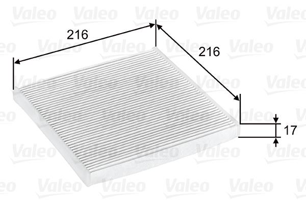 Φίλτρο, αέρας εσωτερικού χώρου VALEO 698796