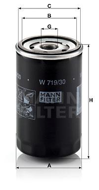 Φίλτρο λαδιού MANN-FILTER W71930