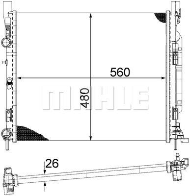 Ψυγείο, ψύξη κινητήρα BEHR CR1155000S