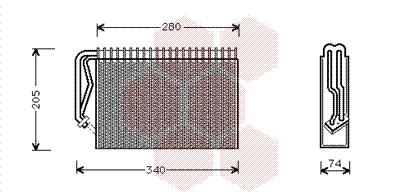 Εξαεριωτής, σύστημα κλιματισμού VAN WEZEL 3700V289