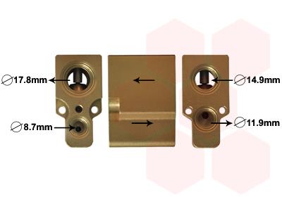 Βαλβίδα εκτόνωσης, συστ. κλιματ. VAN WEZEL 58001076