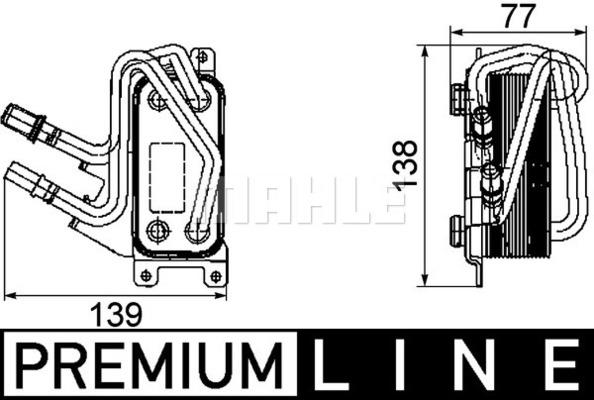 Ψυγείο λαδιού, λάδι κινητήρα BEHR CLC67000P