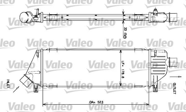 Ψυγείο αέρα υπερπλήρωσης VALEO 817640