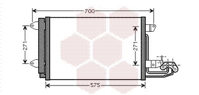 Συμπυκνωτής, σύστ. κλιματισμού VAN WEZEL 58005269