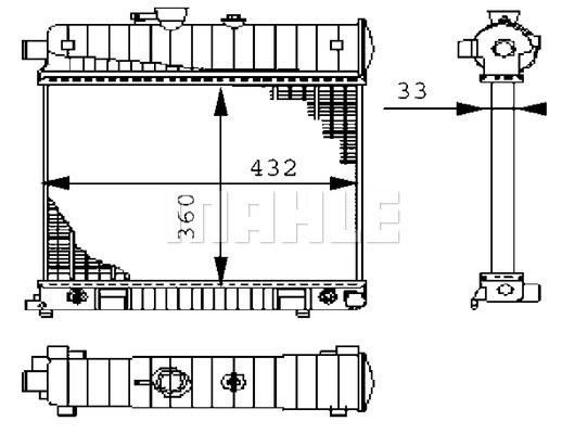 Ψυγείο, ψύξη κινητήρα BEHR CR2207000S