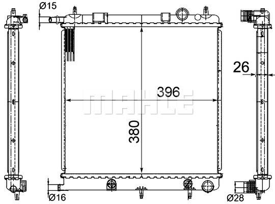 Ψυγείο, ψύξη κινητήρα BEHR CR556000S