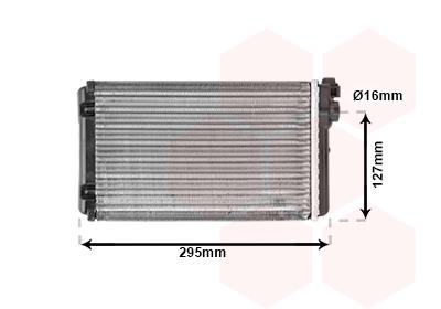 Εναλλάκτης θερμότητας, θέρμανση  VAN WEZEL 37006116