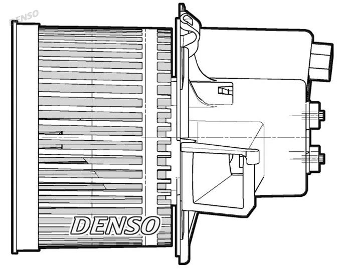 Εξαρτήματα βεντιλατέρ θέρμανσης DENSO DEA09064