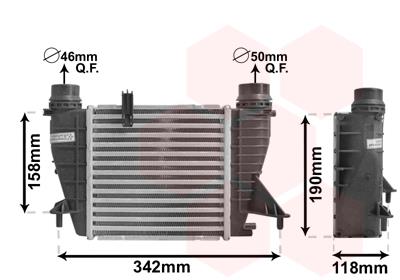 Ψυγείο αέρα υπερπλήρωσης VAN WEZEL 43004553