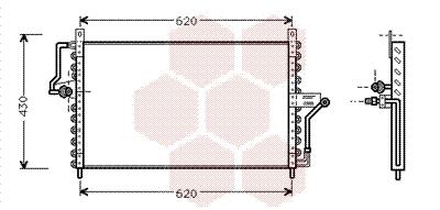 Συμπυκνωτής, σύστ. κλιματισμού VAN WEZEL 37005223