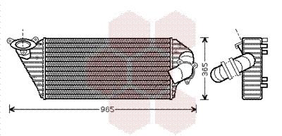 Ψυγείο αέρα υπερπλήρωσης VAN WEZEL 43004298