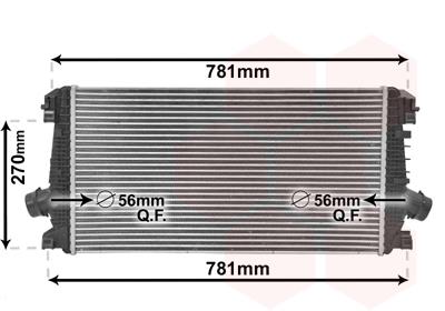 Ψυγείο αέρα υπερπλήρωσης VAN WEZEL 37004550