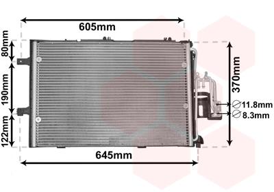 Συμπυκνωτής, σύστ. κλιματισμού VAN WEZEL 37005307