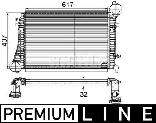 Ψυγείο αέρα υπερπλήρωσης BEHR CI167000P