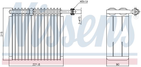 Εξαεριωτής, σύστημα κλιματισμού NISSENS 92199